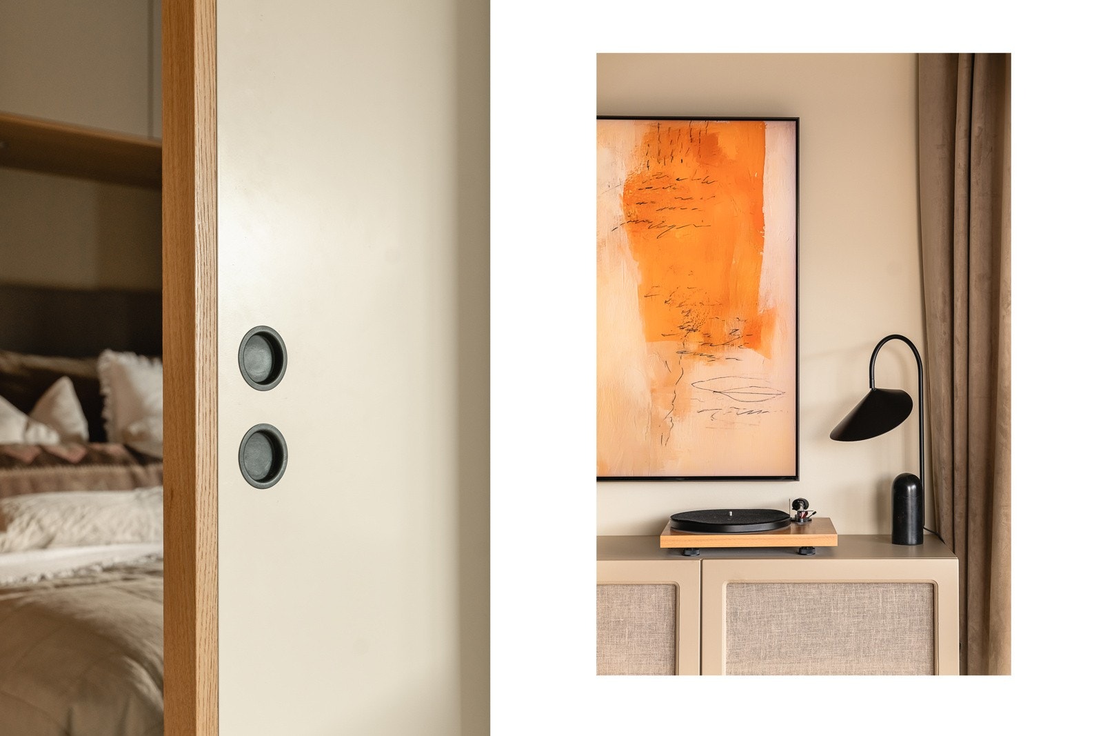 - Leiligheten ble oppgradert i 2021 smarte og gjennomtenkte løsninger som blant annet disse lekre skyvedørene som sikrer maks utnyttelse av rommet - Galleribilde