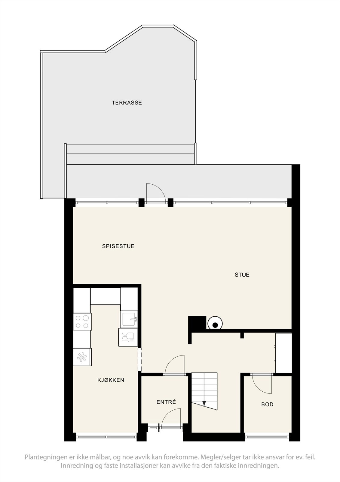 Plantegning 1.etg. Galleribilde