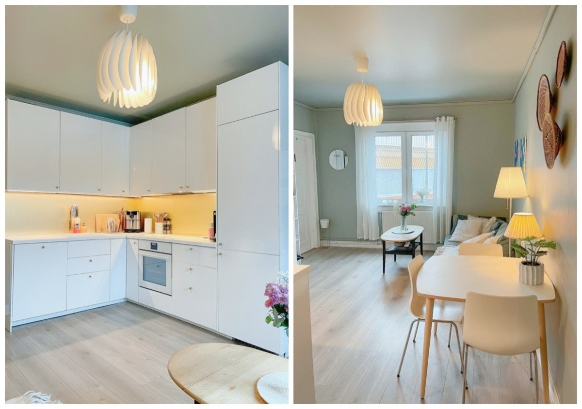 Koselig stue/kjøkken Galleribilde