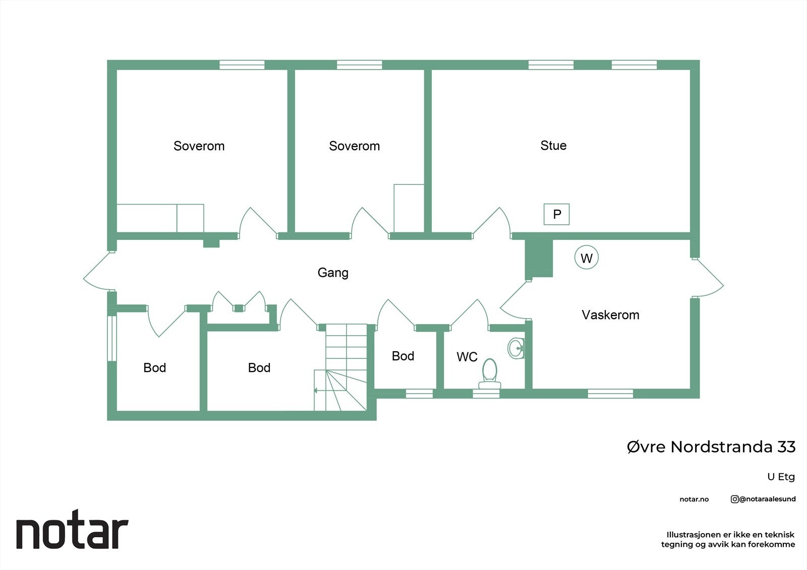 Plantegning - Underetasje Galleribilde