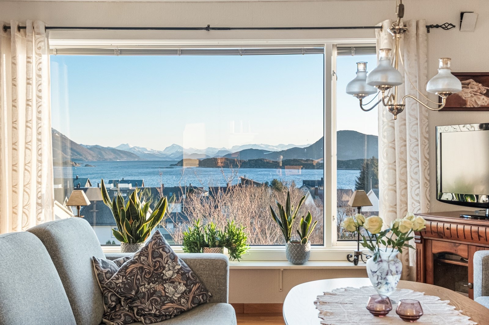 Nydelig utsikt fra stuen Galleribilde