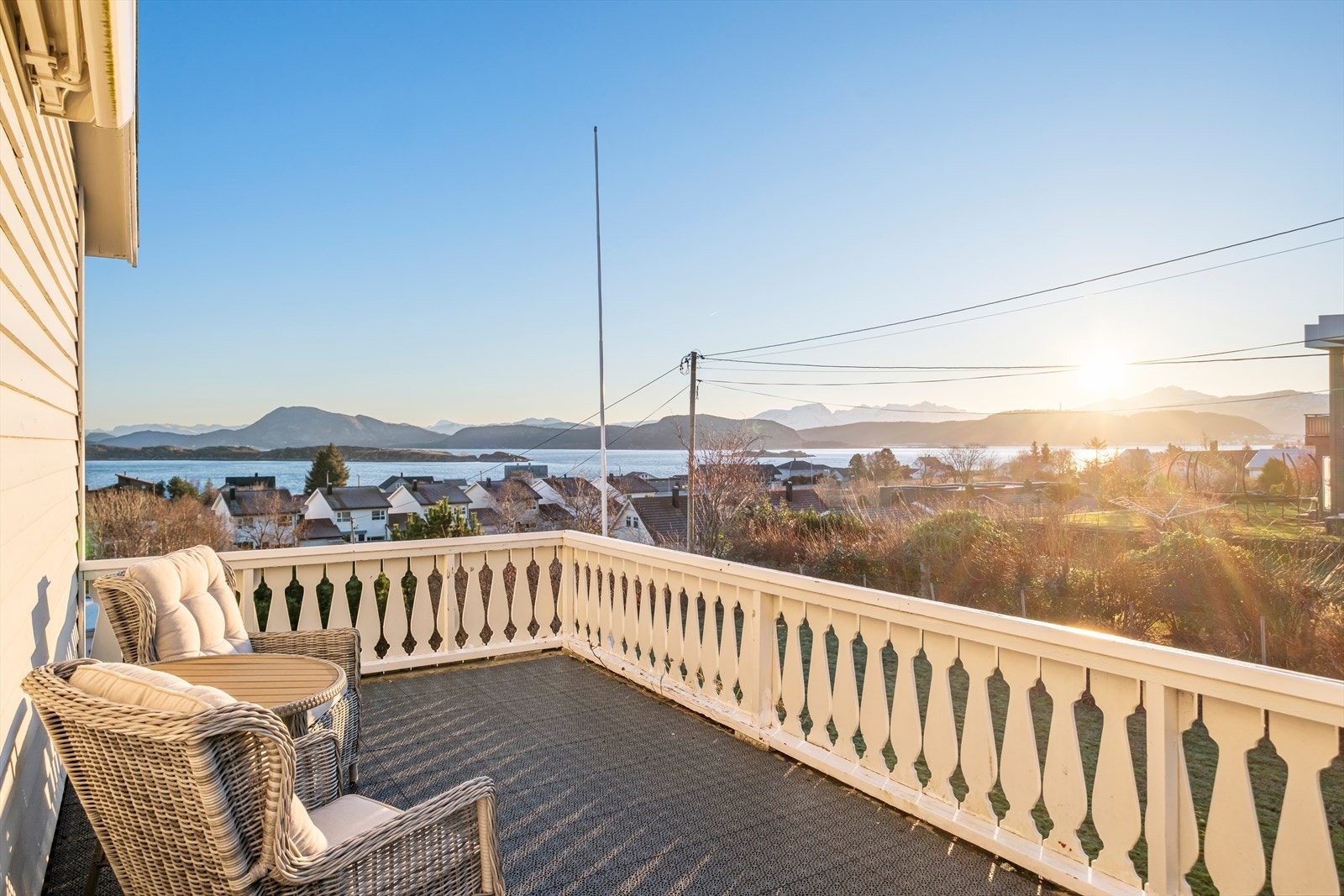 Spektakulær utsikt fra verandaen Galleribilde