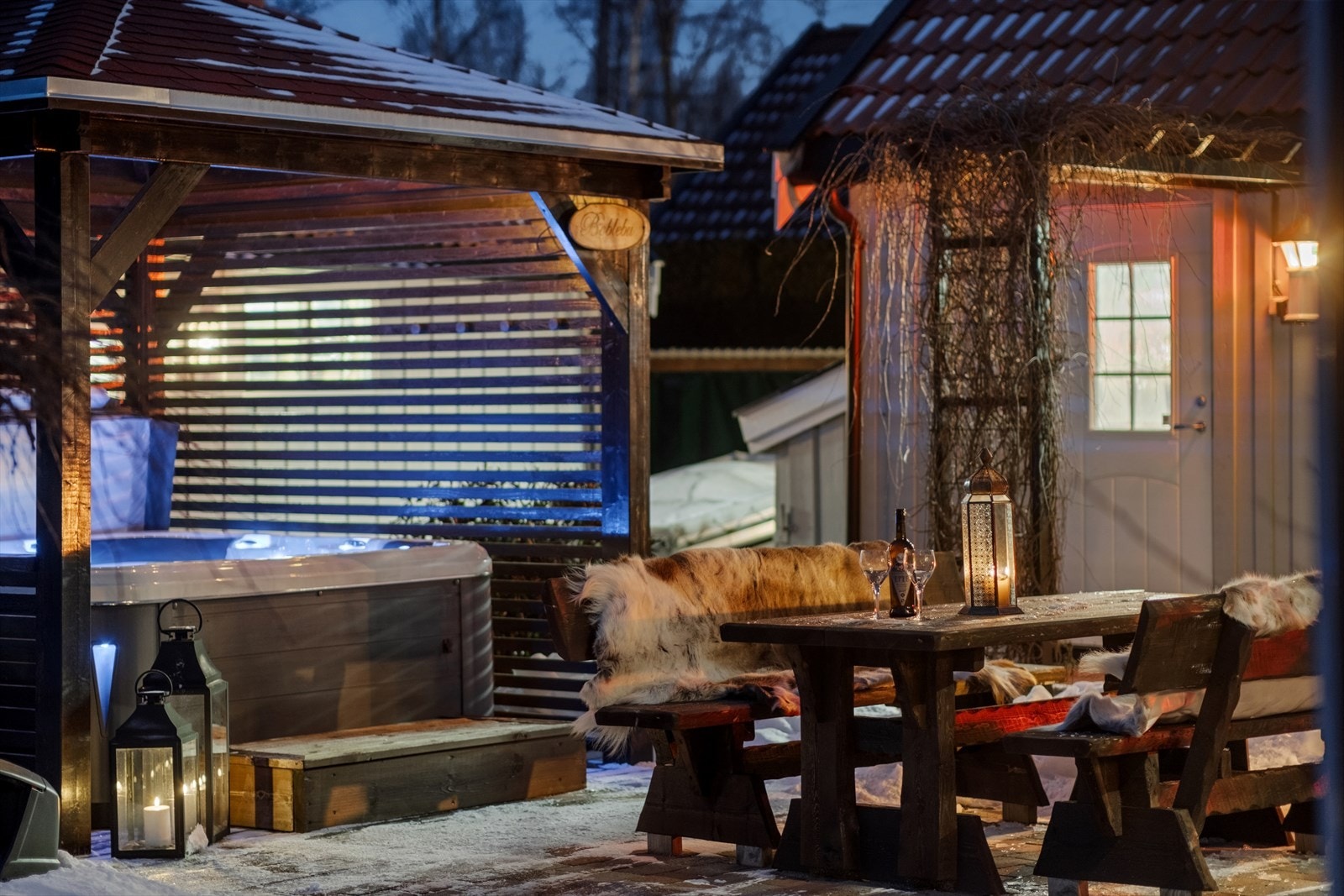 Her kan du nyte rolige kvelder i skjermede omgivelser. Galleribilde