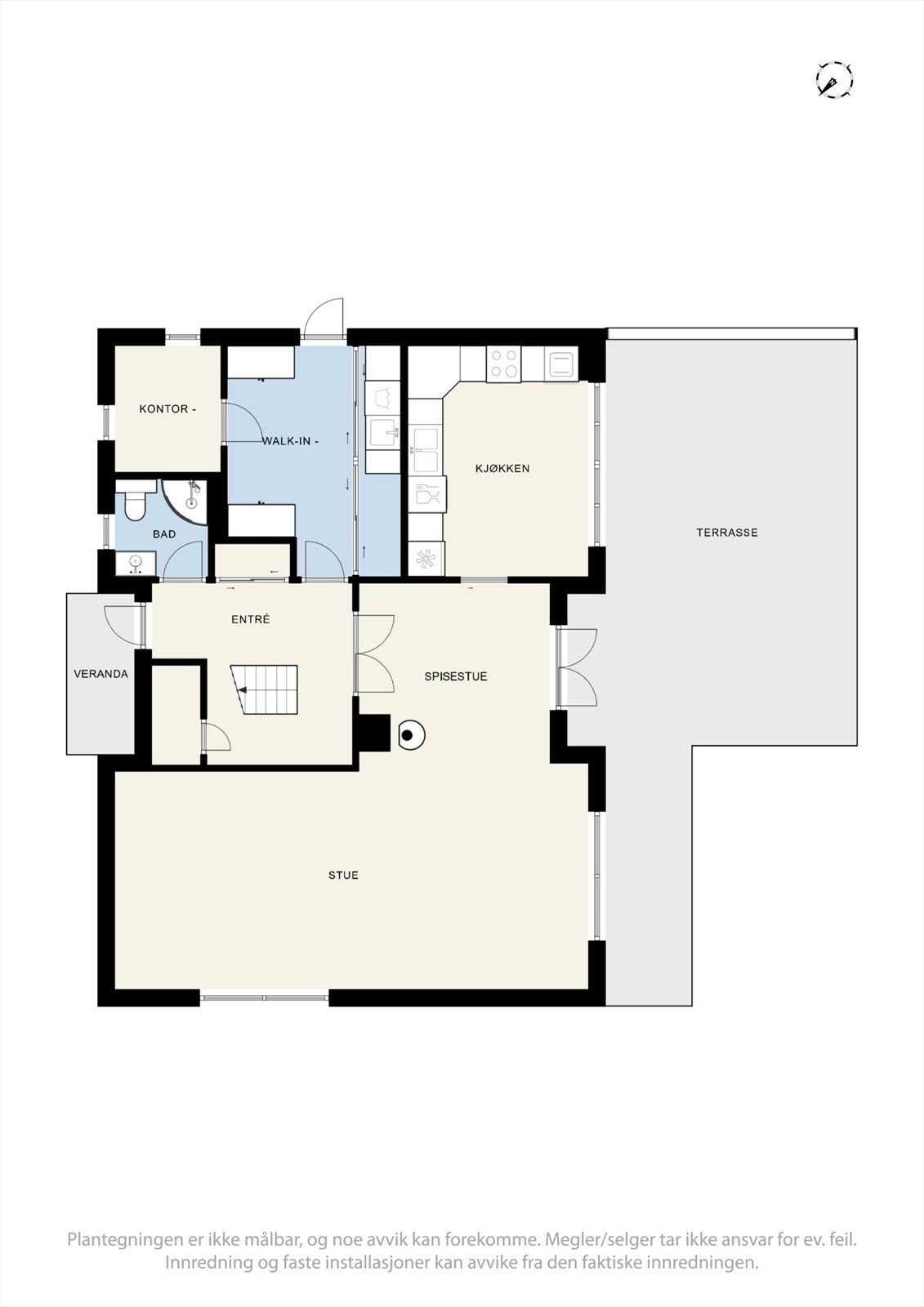 Plantegning, første etasje Galleribilde