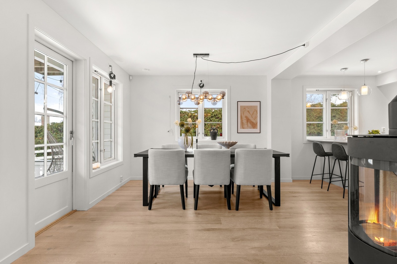 Peisovnen gir både peiskos og godt med varme. Galleribilde