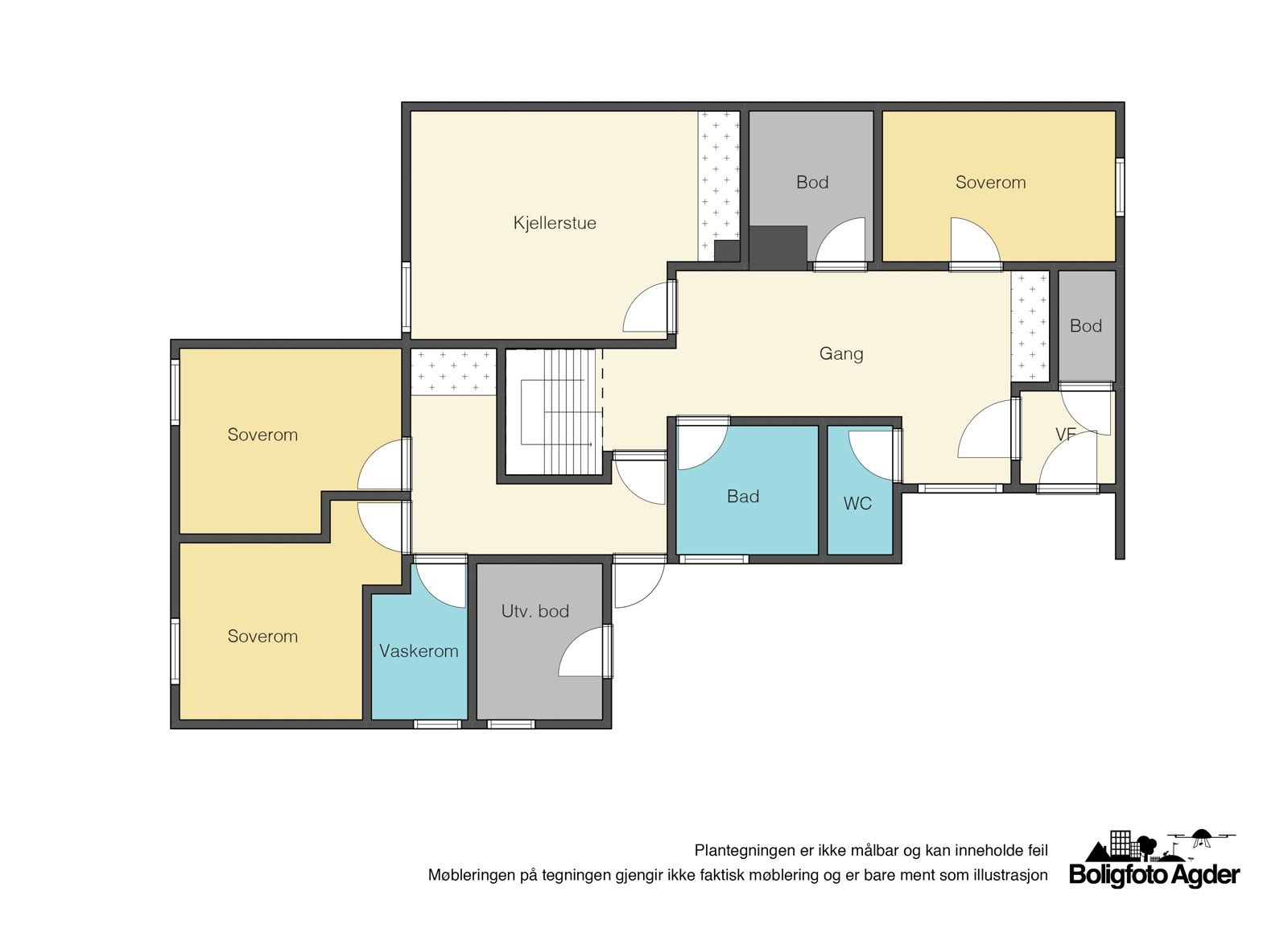 Planløsning U.etg. Galleribilde