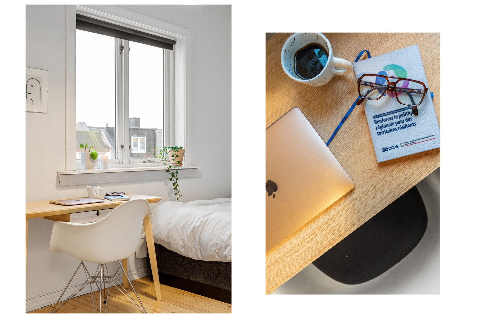 Soverom 2 er malt i en lys og nøytral hvitfarge og har originalt tregulv. Galleribilde