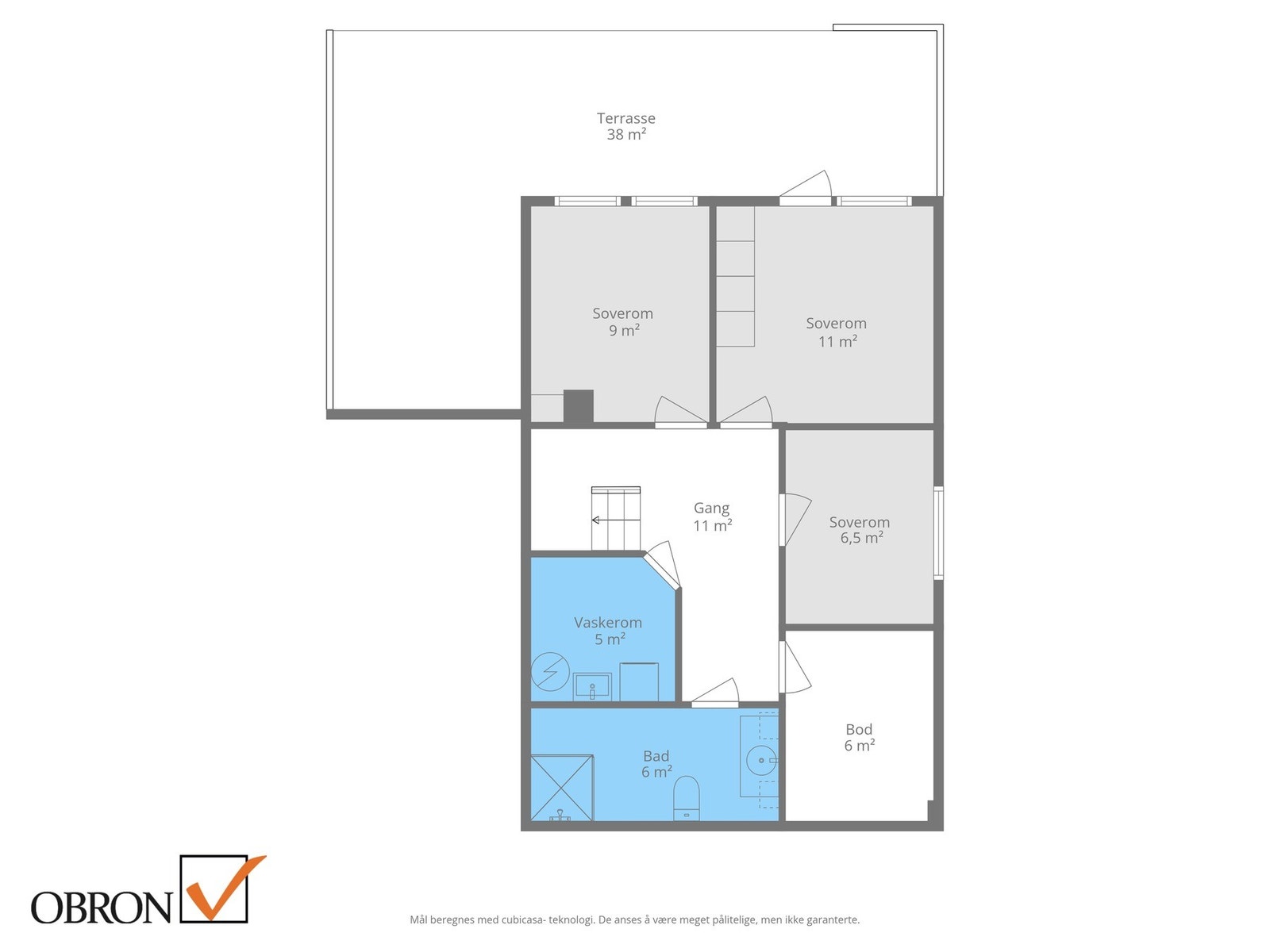 Planskisse sokkeletasje. Galleribilde