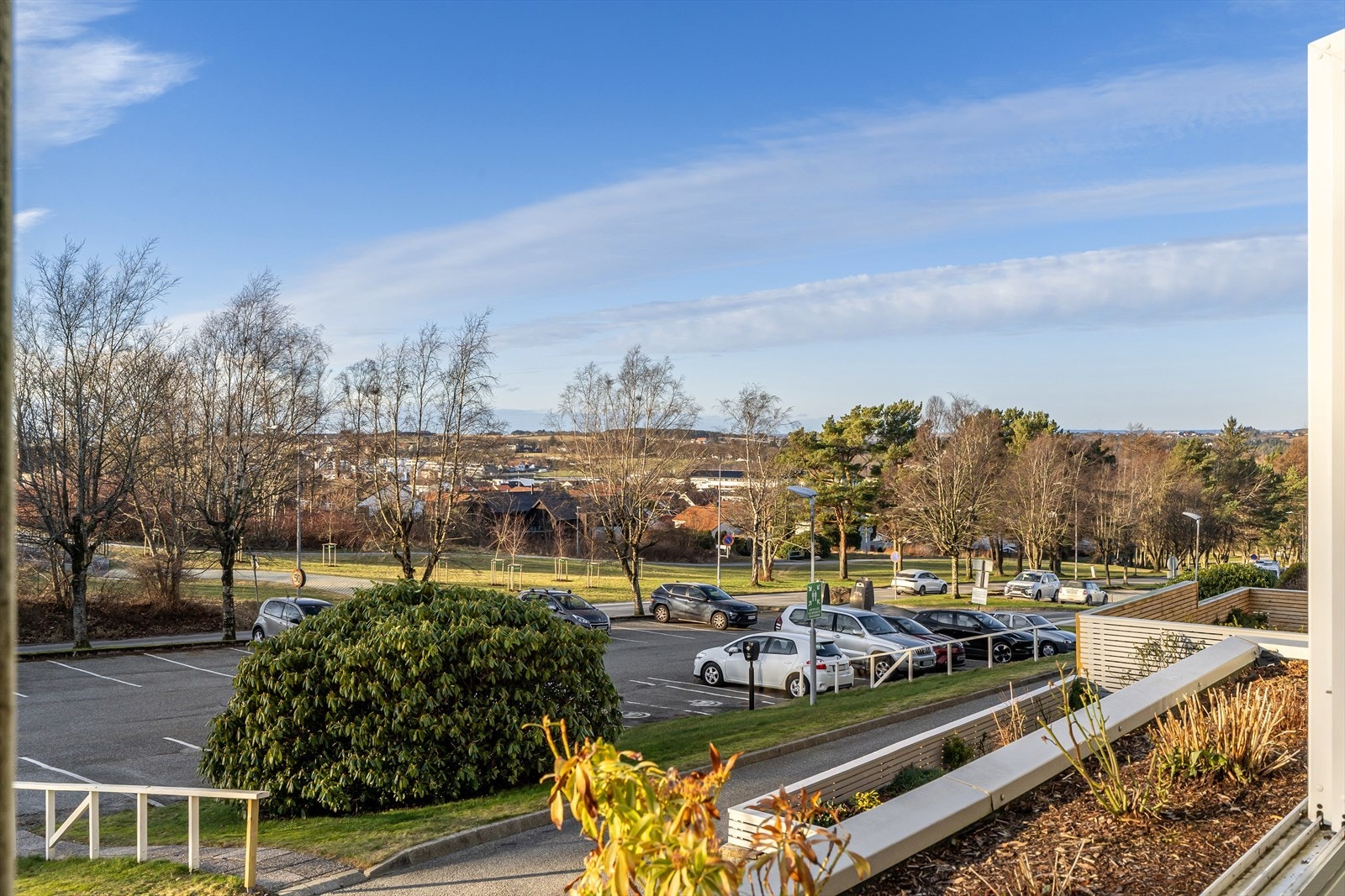 Koselig utsikt fra balkongen Galleribilde