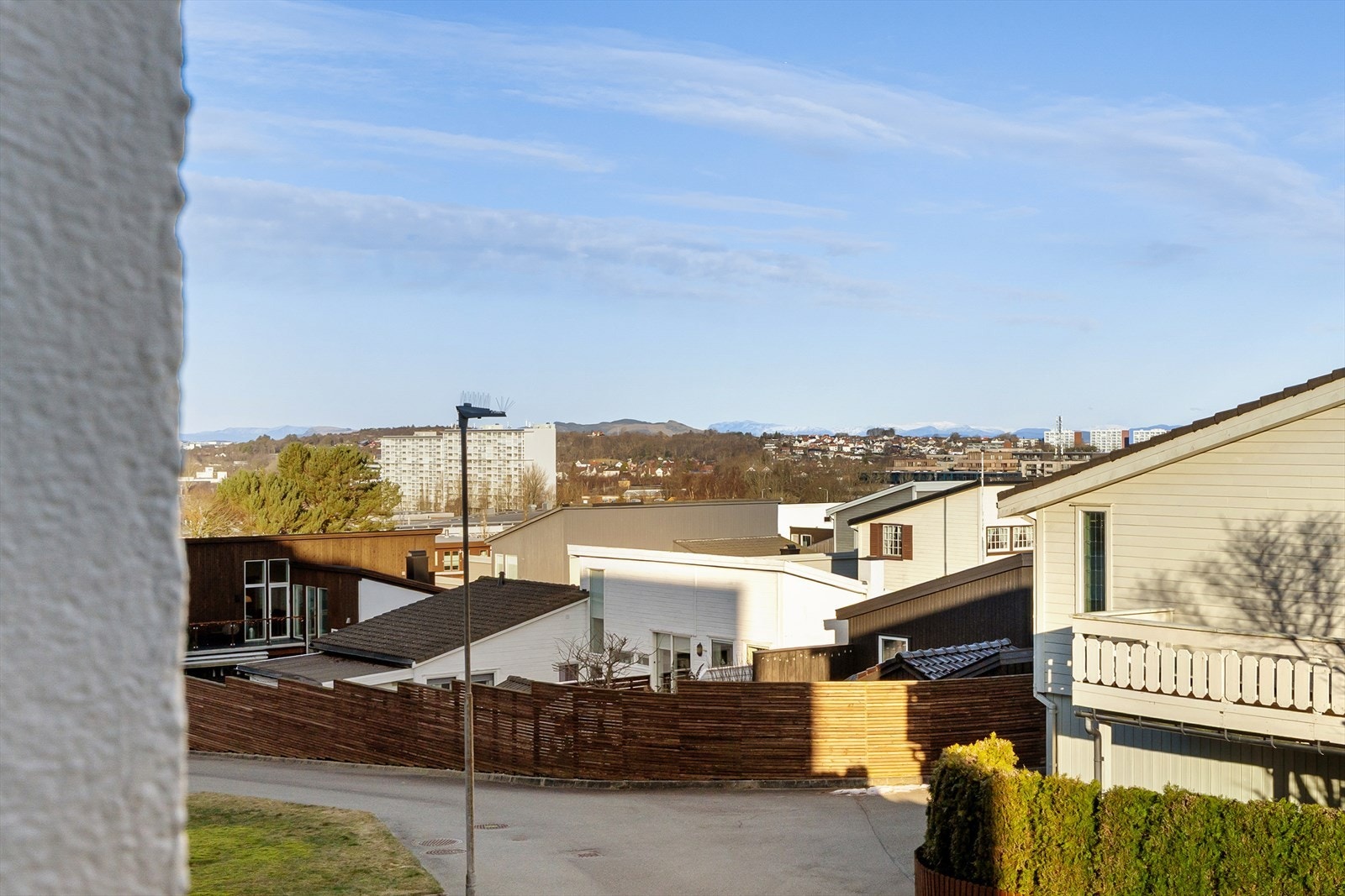 Utsikt fra frokostbalkongen Galleribilde