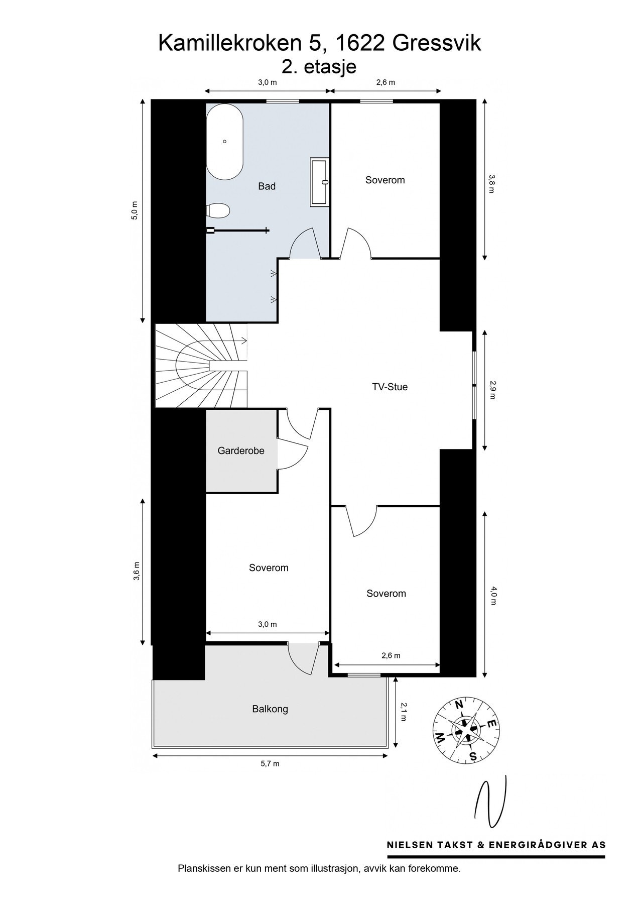 Plantegning 2. etasje. Galleribilde
