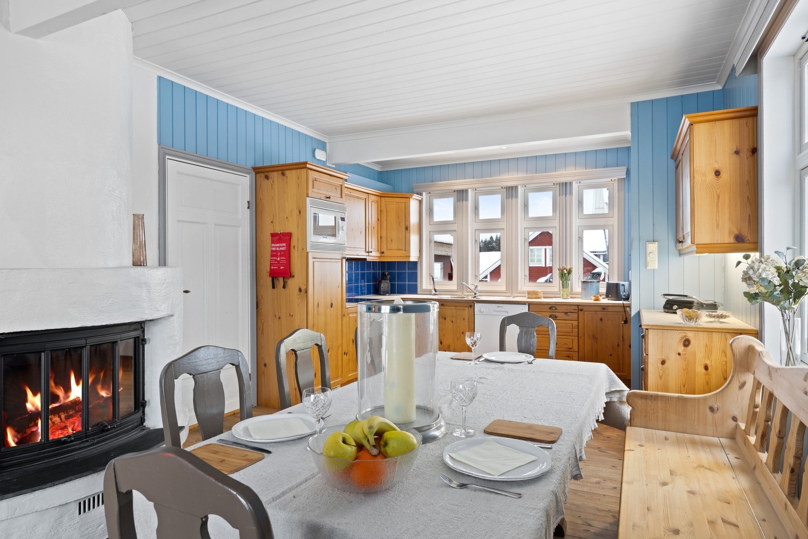 Peis som gir god varme og lun stemning på kalde vinterdager. Galleribilde