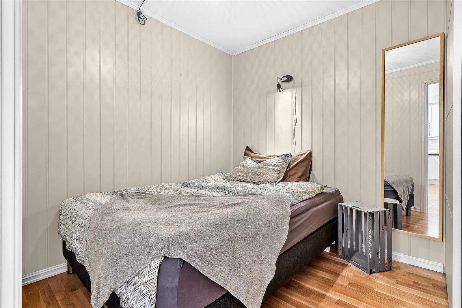 Innredet rom. Dette rommet er ikke godkjent for varig opphold og avviker fra godkjente og byggemeldte tegninger. Galleribilde