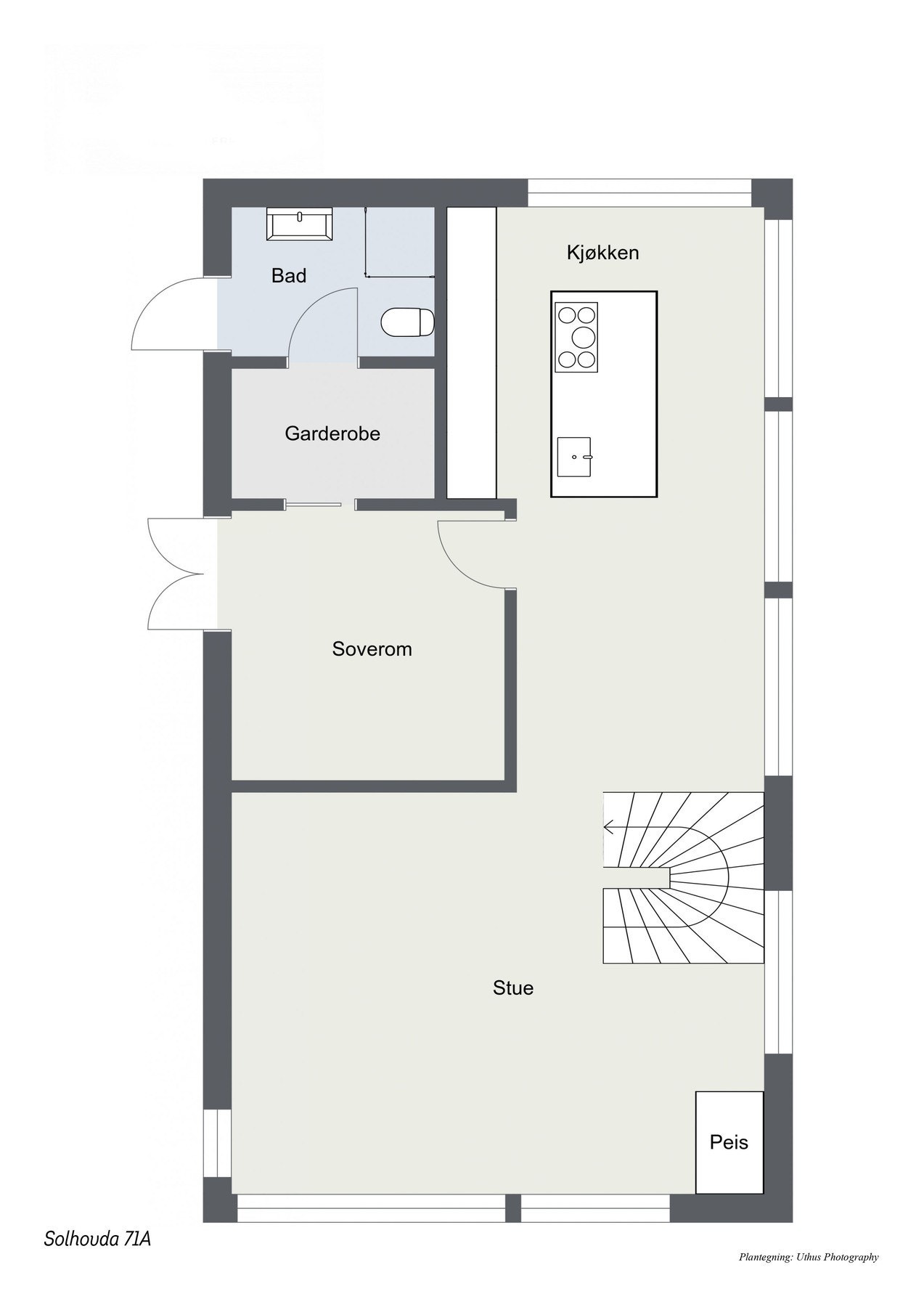 Plantegning 2. etg. Galleribilde