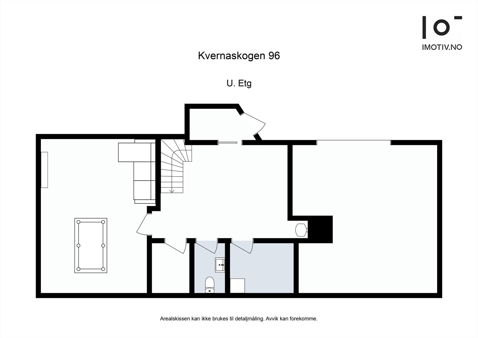 Plantegning underetasje. Galleribilde