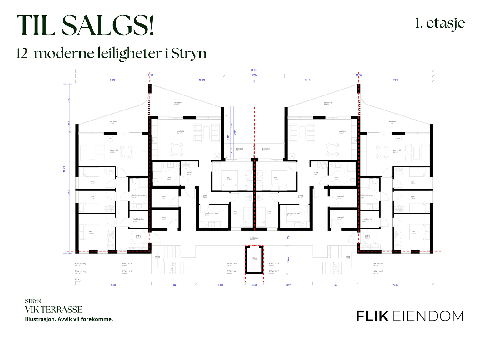 Leiligheter 101-204 Galleribilde