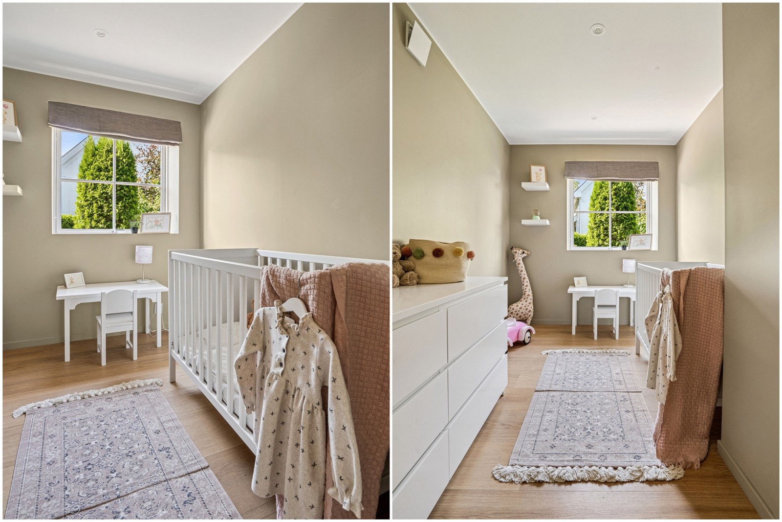 Barnerom i hovedetasje vegg i vegg med badet. Galleribilde