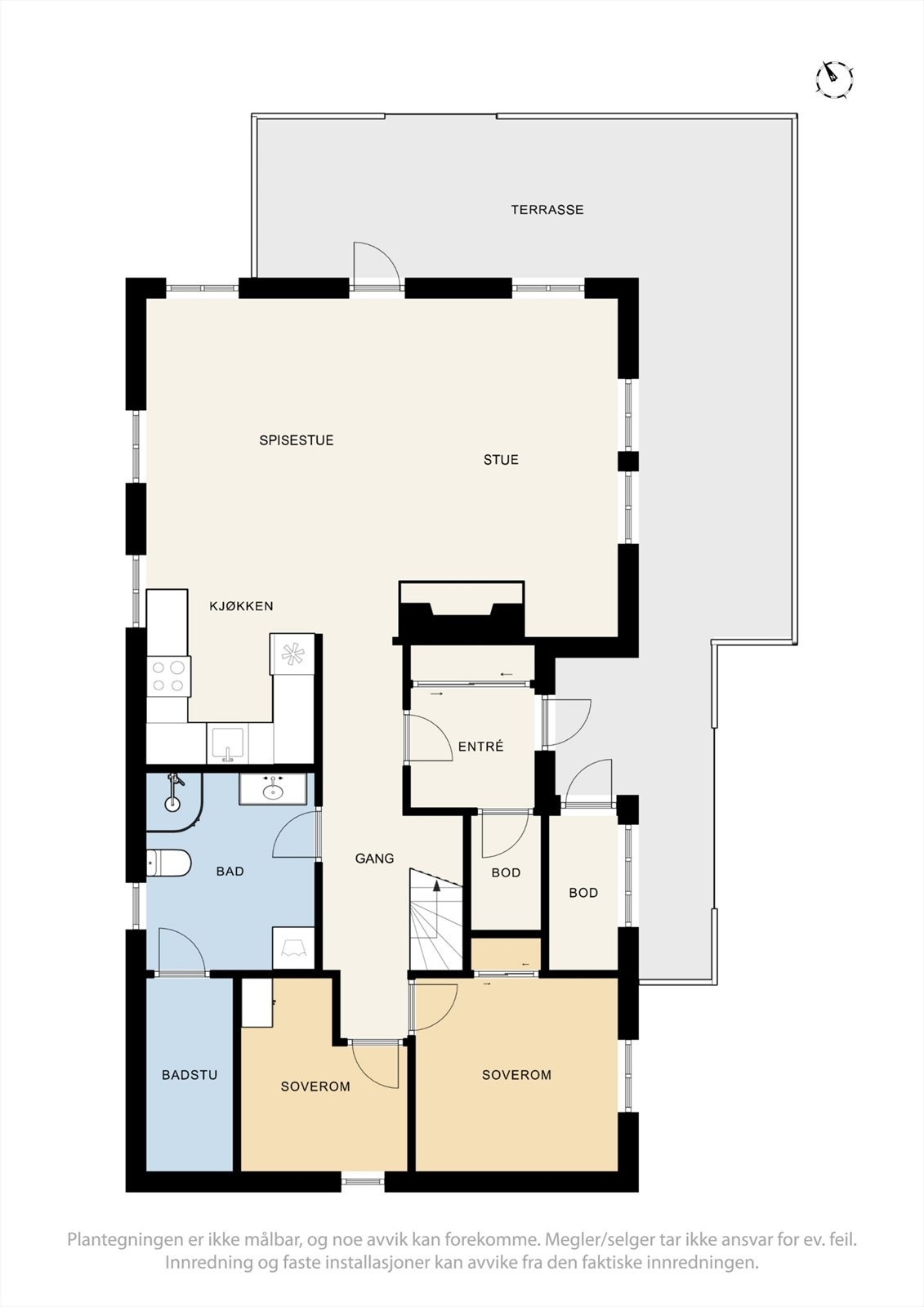 Plantegning - 1. etasje. Galleribilde