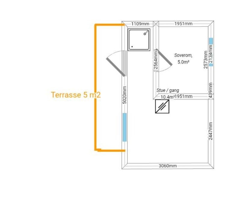 Planskisse anneks Galleribilde