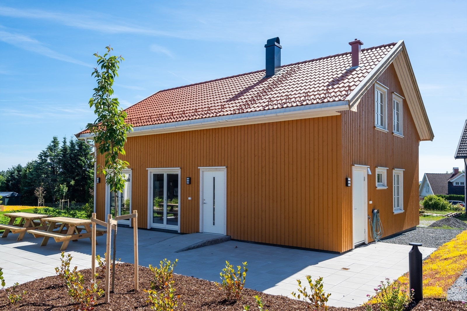 Borettslaget har et flott nyoppført felles forsamlingshus Galleribilde