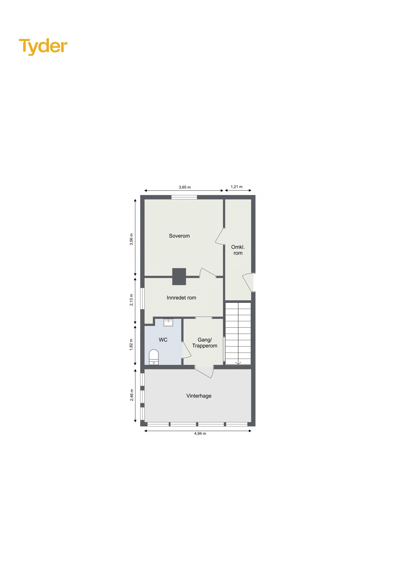 Plantegning 2.etasje Galleribilde