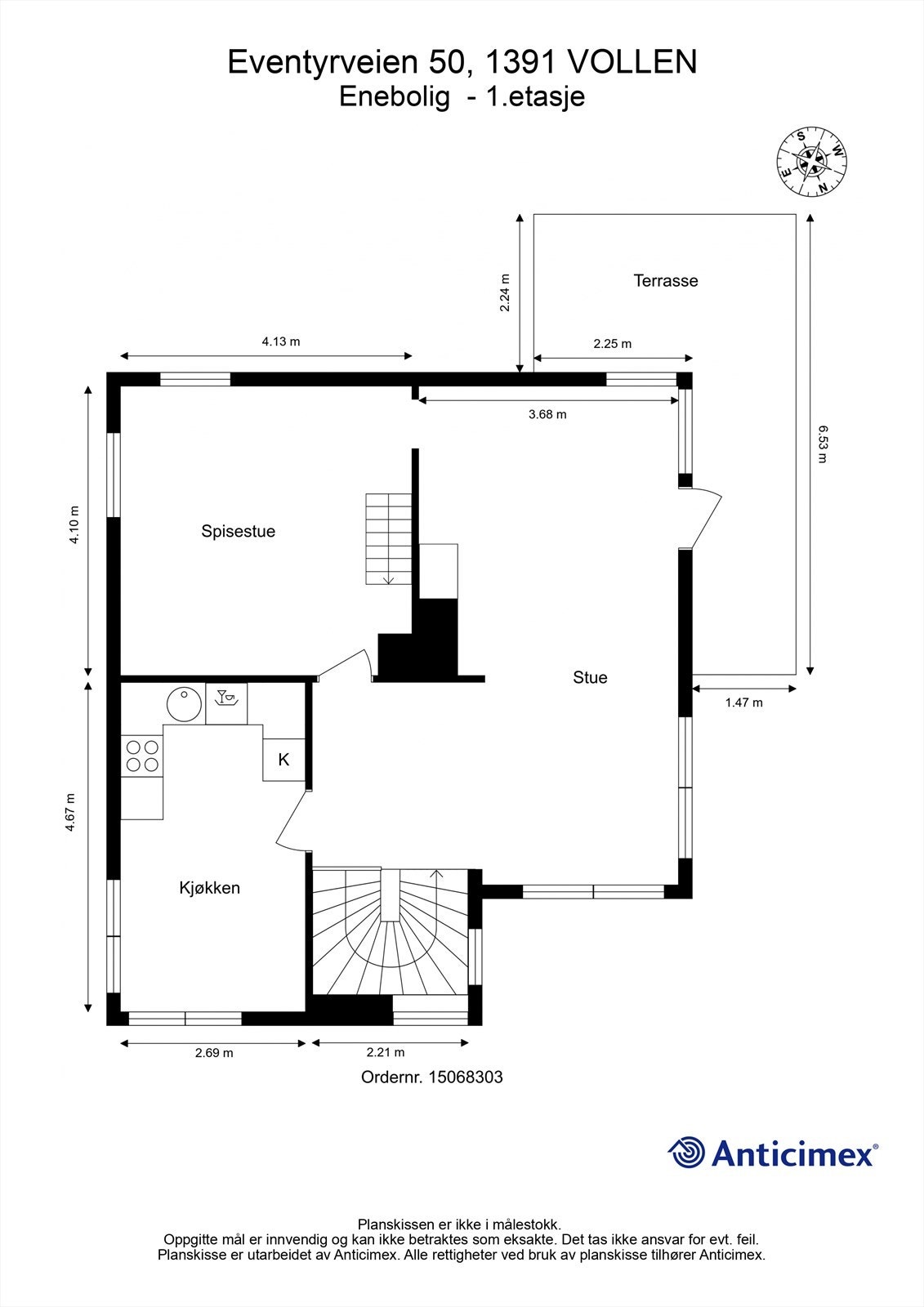 Plantegning - 1.etasje Galleribilde