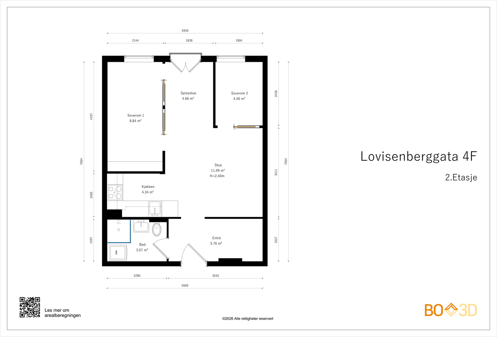 Plantegning 2. etasje. Galleribilde