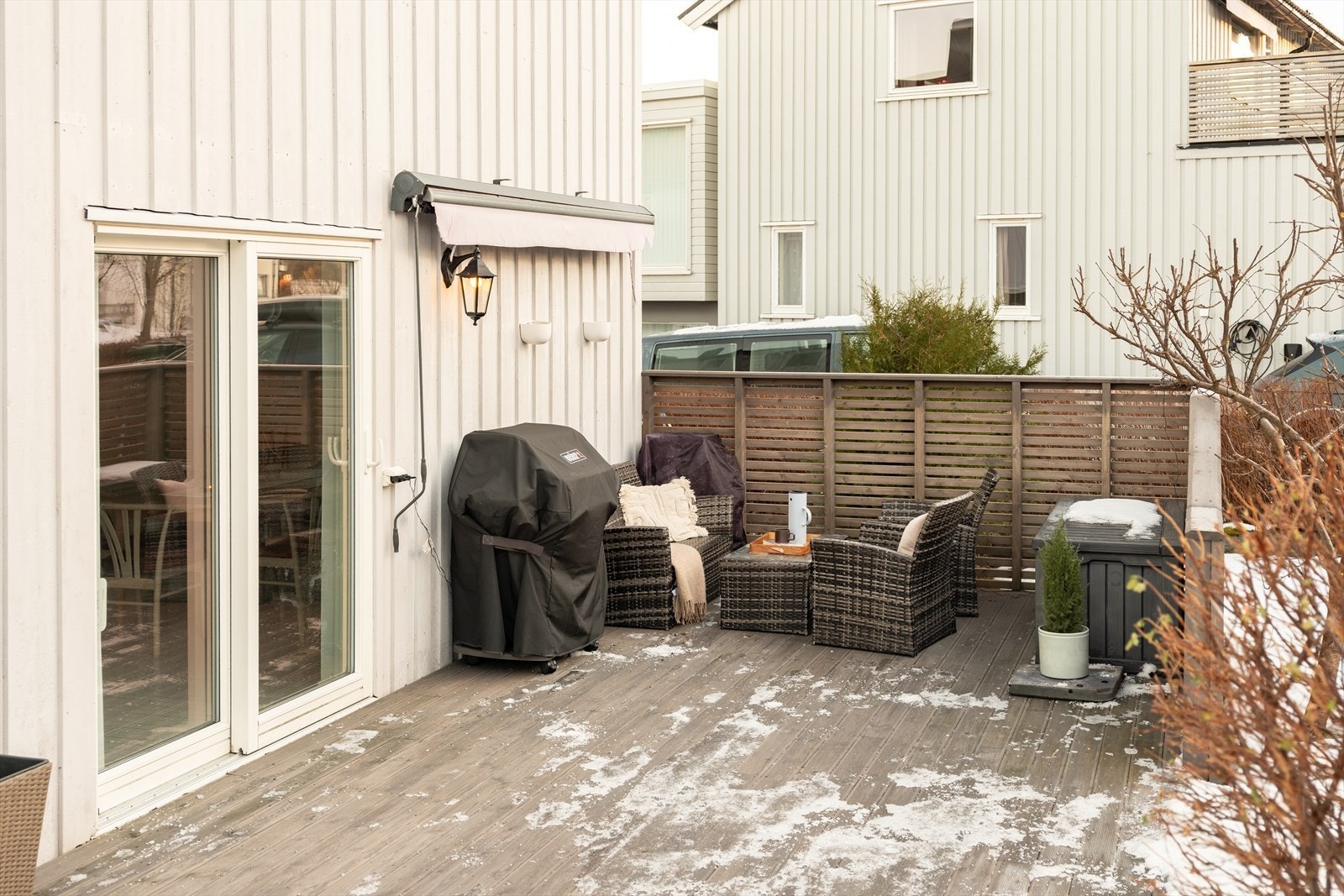 Den største markterrassen måler hele 23m² og byr på mange møbleringsmuligheter. Galleribilde