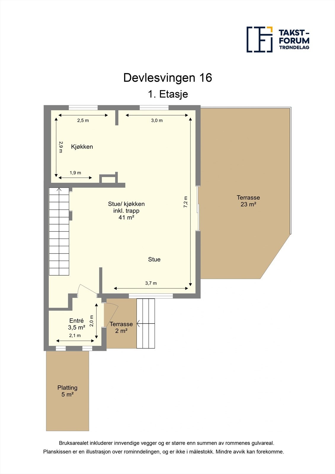 Planskisse 1. etasje Galleribilde