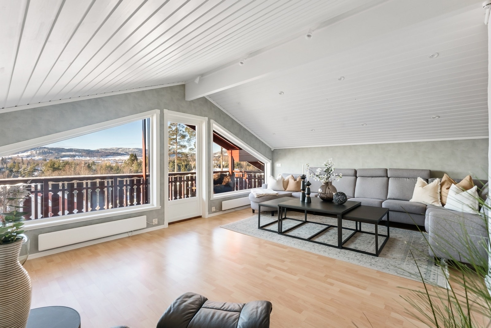 En fleksibel stue som kan innredes etter behov. Galleribilde