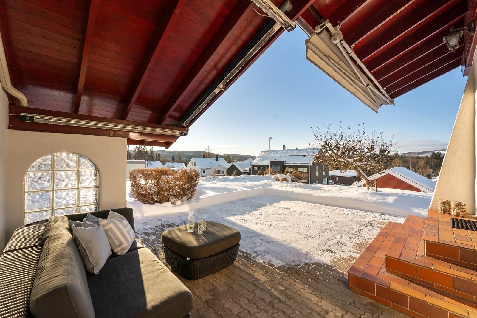 Her er det god plass til en utendørs salong. Galleribilde