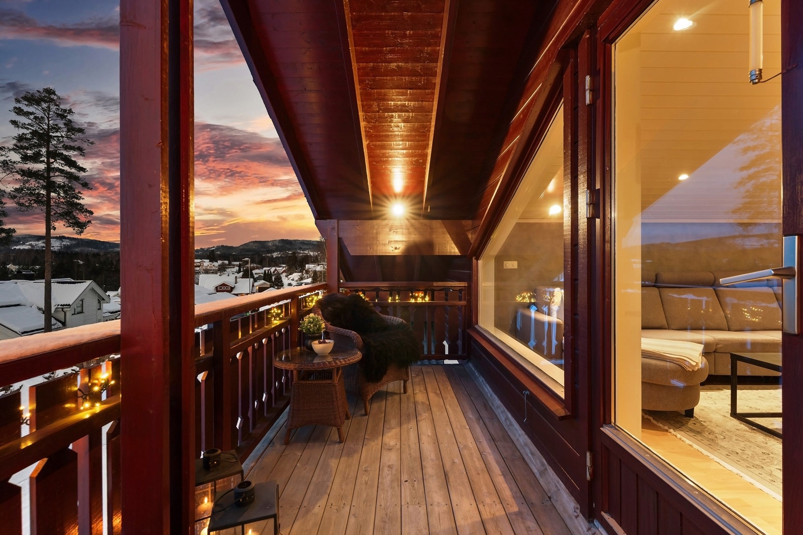 Herfra har man en flott utsikt over nærområdet. Galleribilde