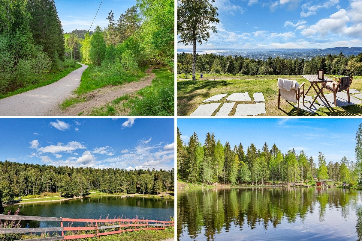 Sameiet ligger helt i markagrensa med milevis av tur- og sykkelstier innover Lillomarka om sommeren til blant annet Isdammen, Trollvann og Grefsenkollen. Galleribilde