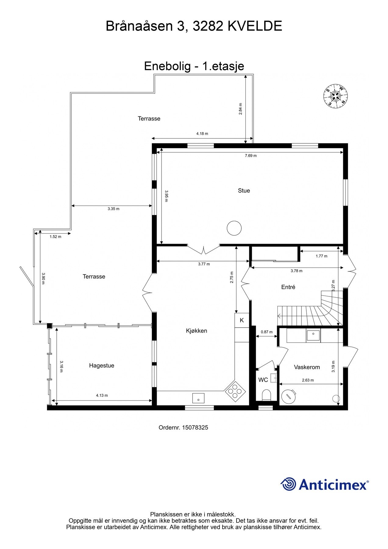 Planløsning 1. etasje Galleribilde