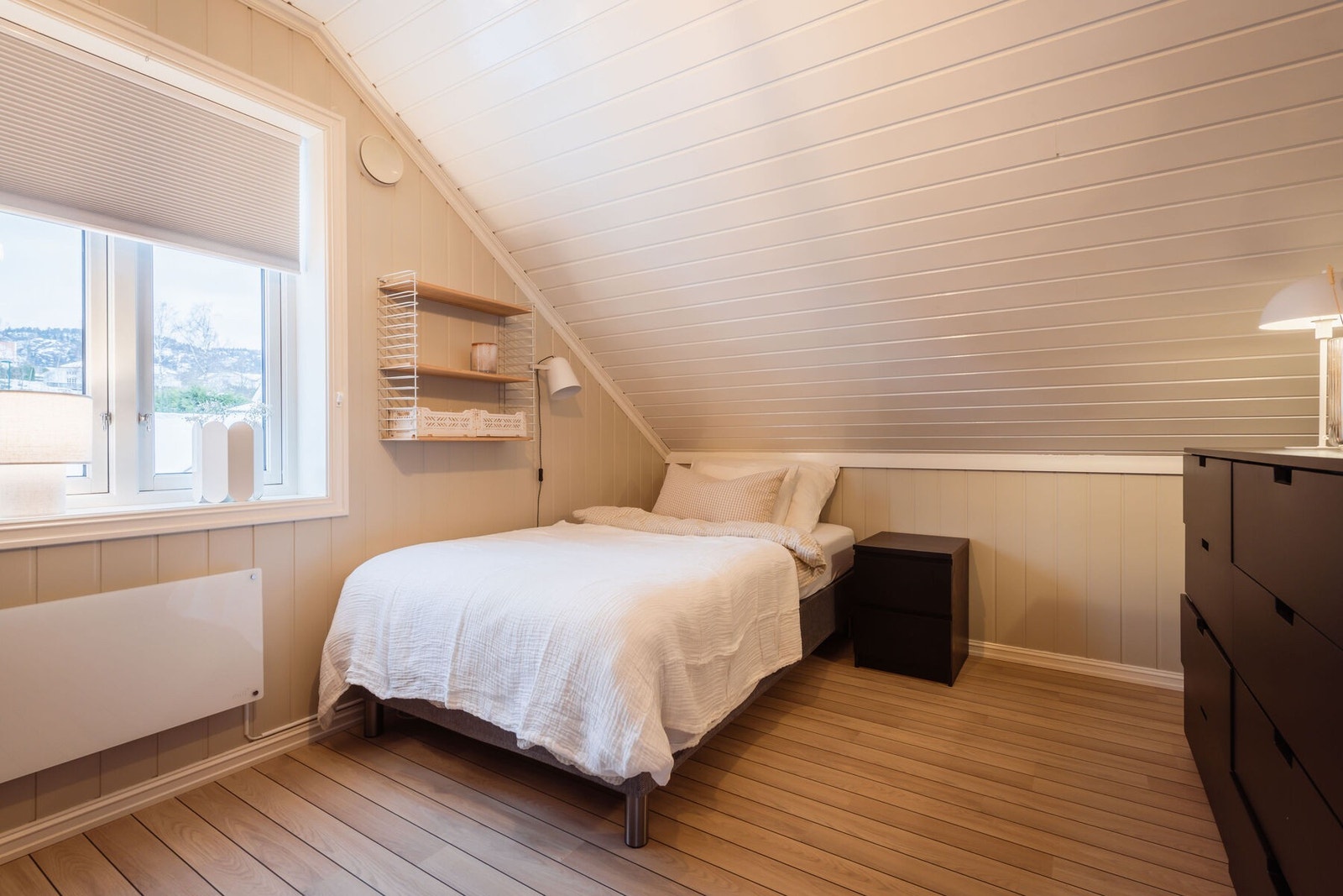 Alle rommene er holdt i duse farger for en behagelig atmosfære. Galleribilde