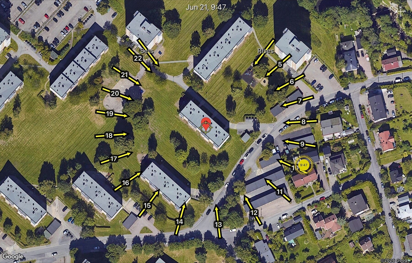 Solforholdene på leiligheten Galleribilde