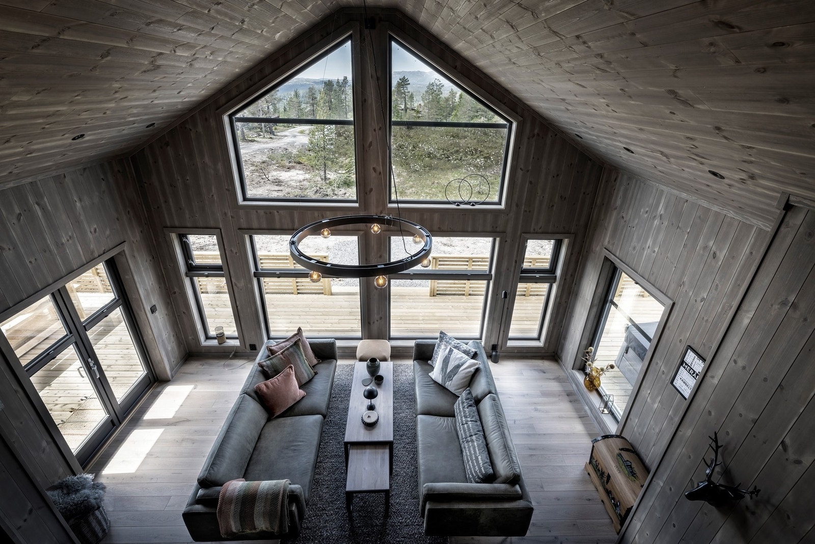 Lys og luftig stuedel.Foto fra en oppsatt Polar max 110 Galleribilde