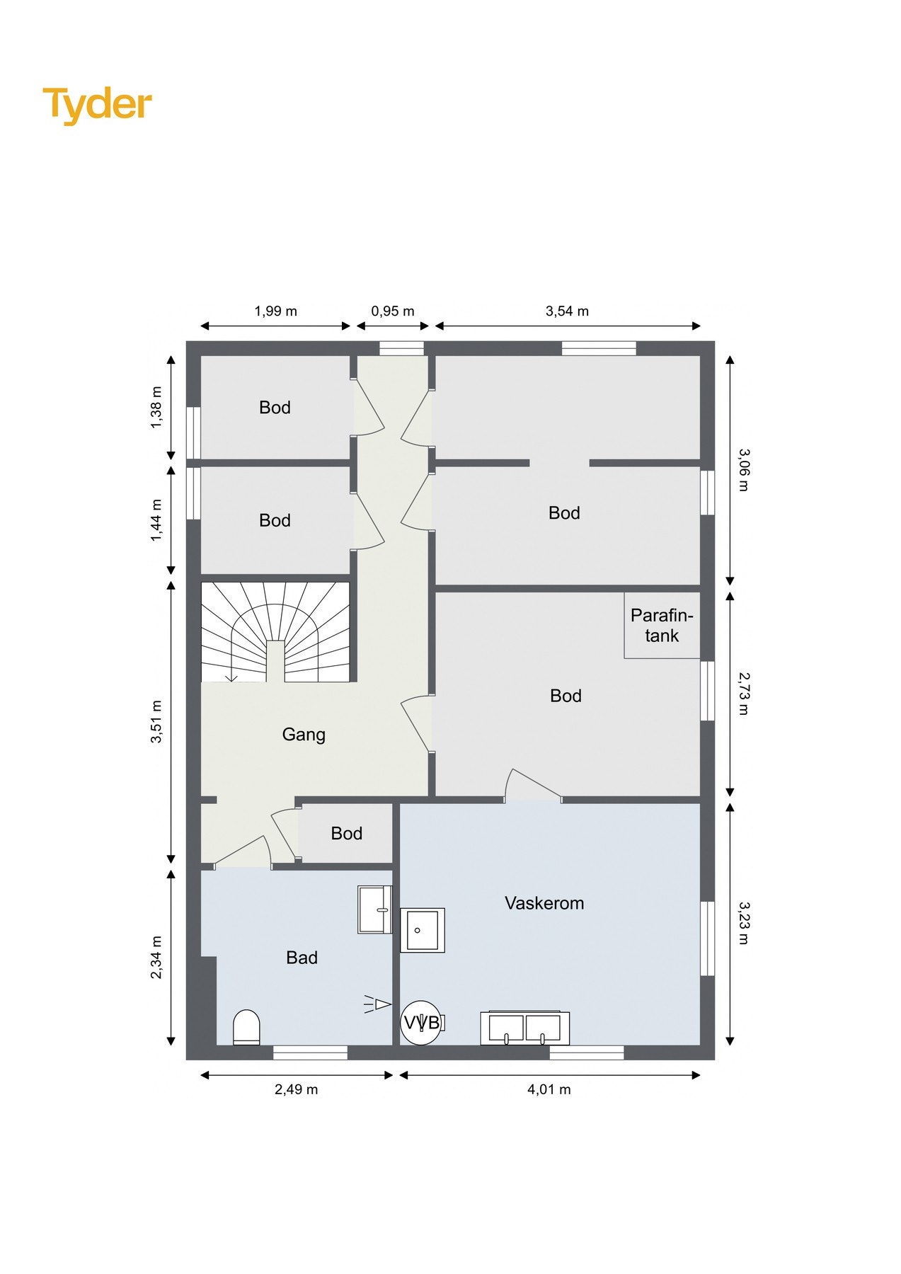 Plantegning - kjeller Galleribilde