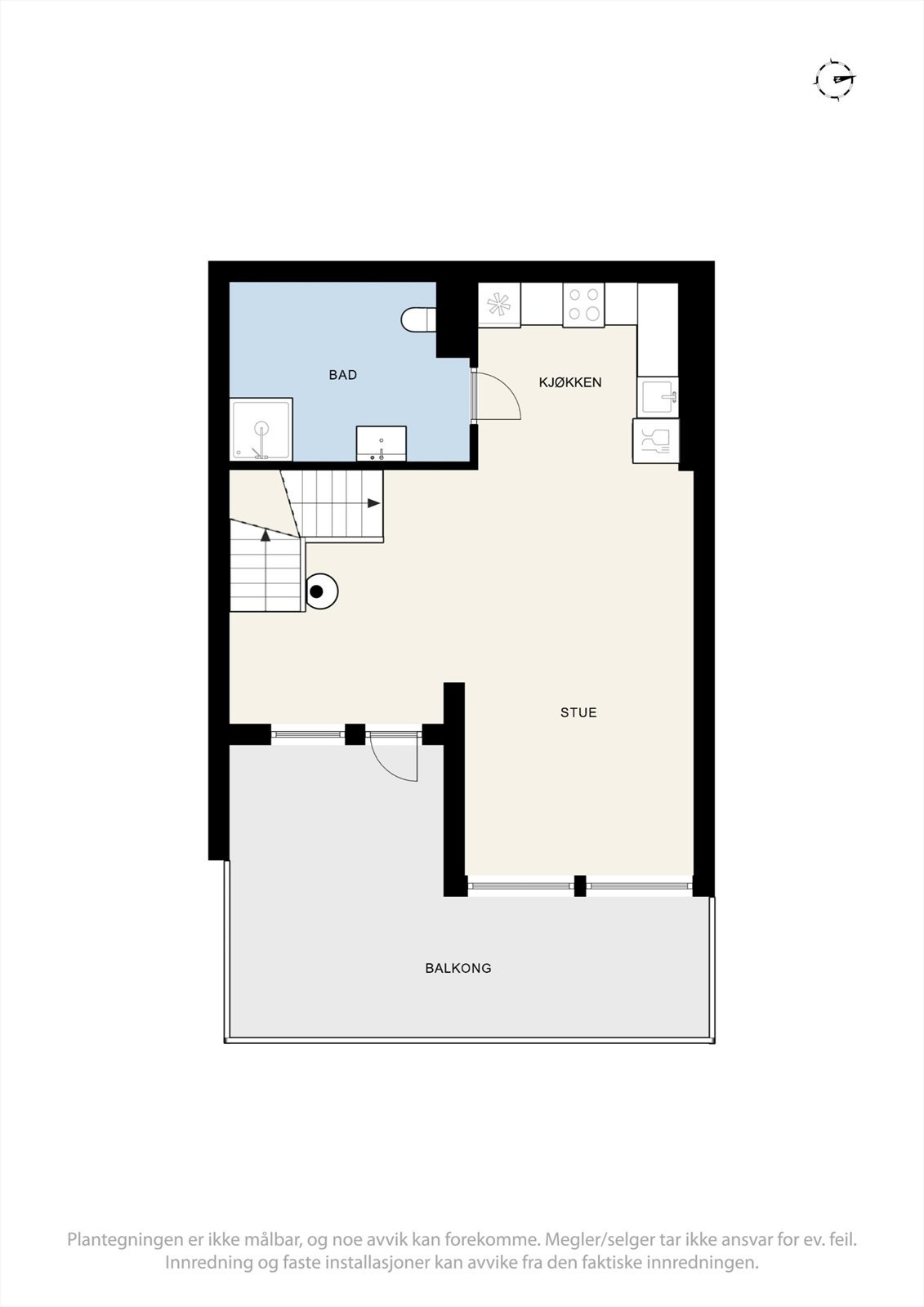 Plantegning 1. etasje Galleribilde