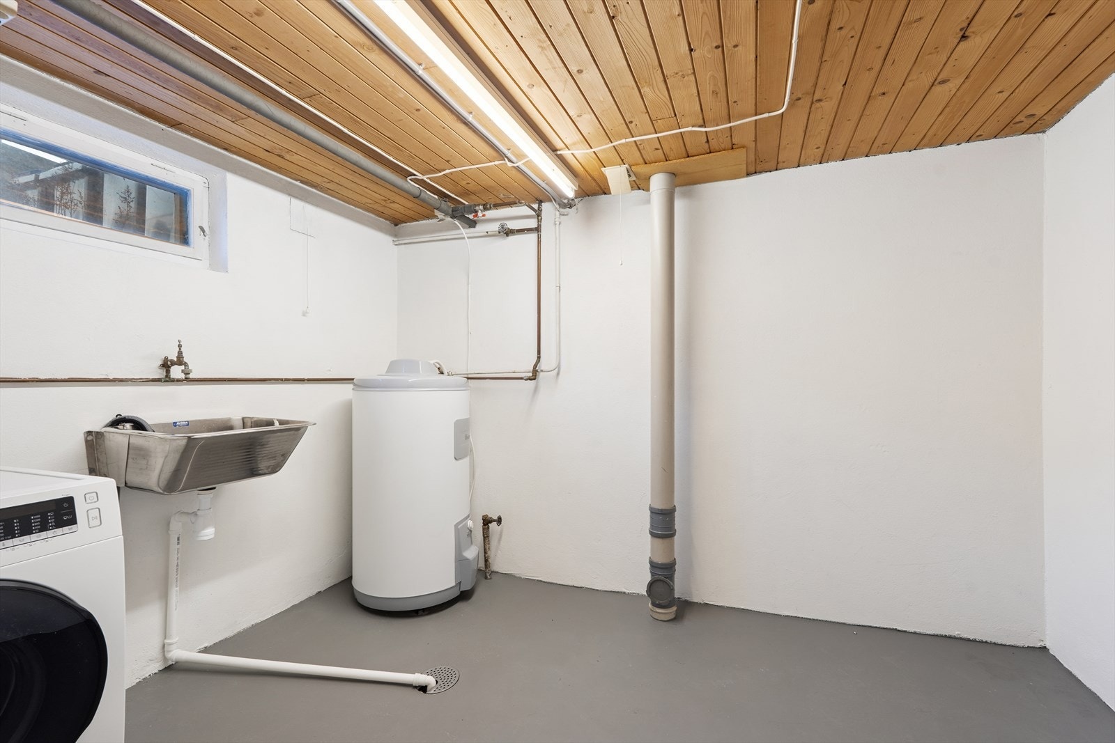 Vaskekjelleren har naturlig ventilasjon Galleribilde