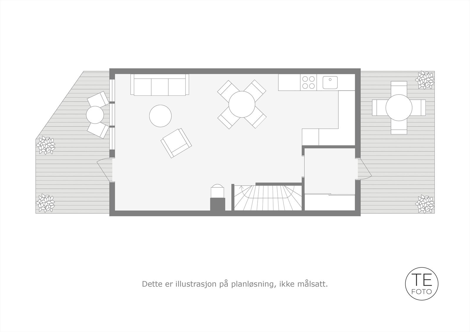 2D planskisse 1. etg Galleribilde