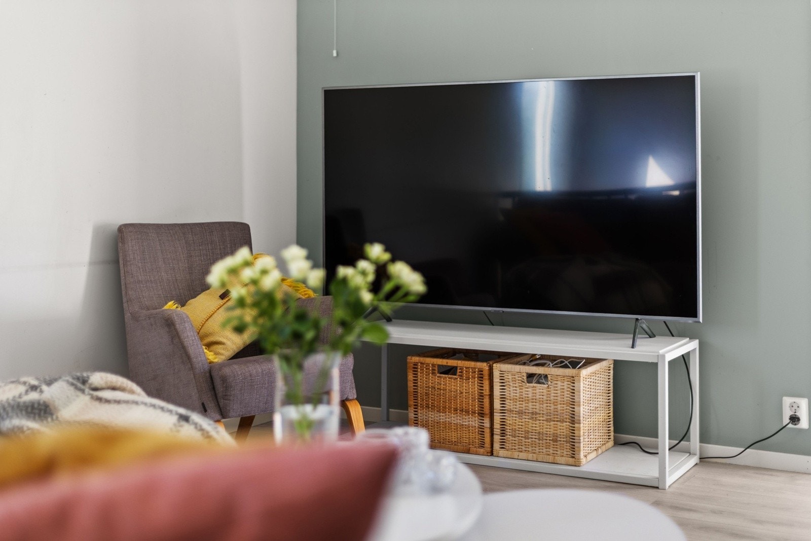 Her kan man samle familien for koselige filmkvelder. Galleribilde