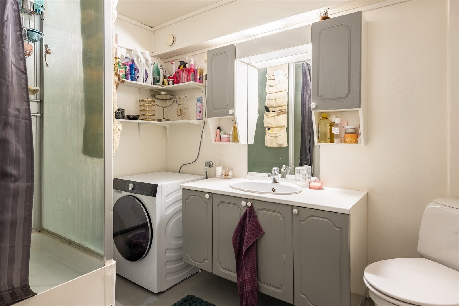 Badet er på 5m². Galleribilde