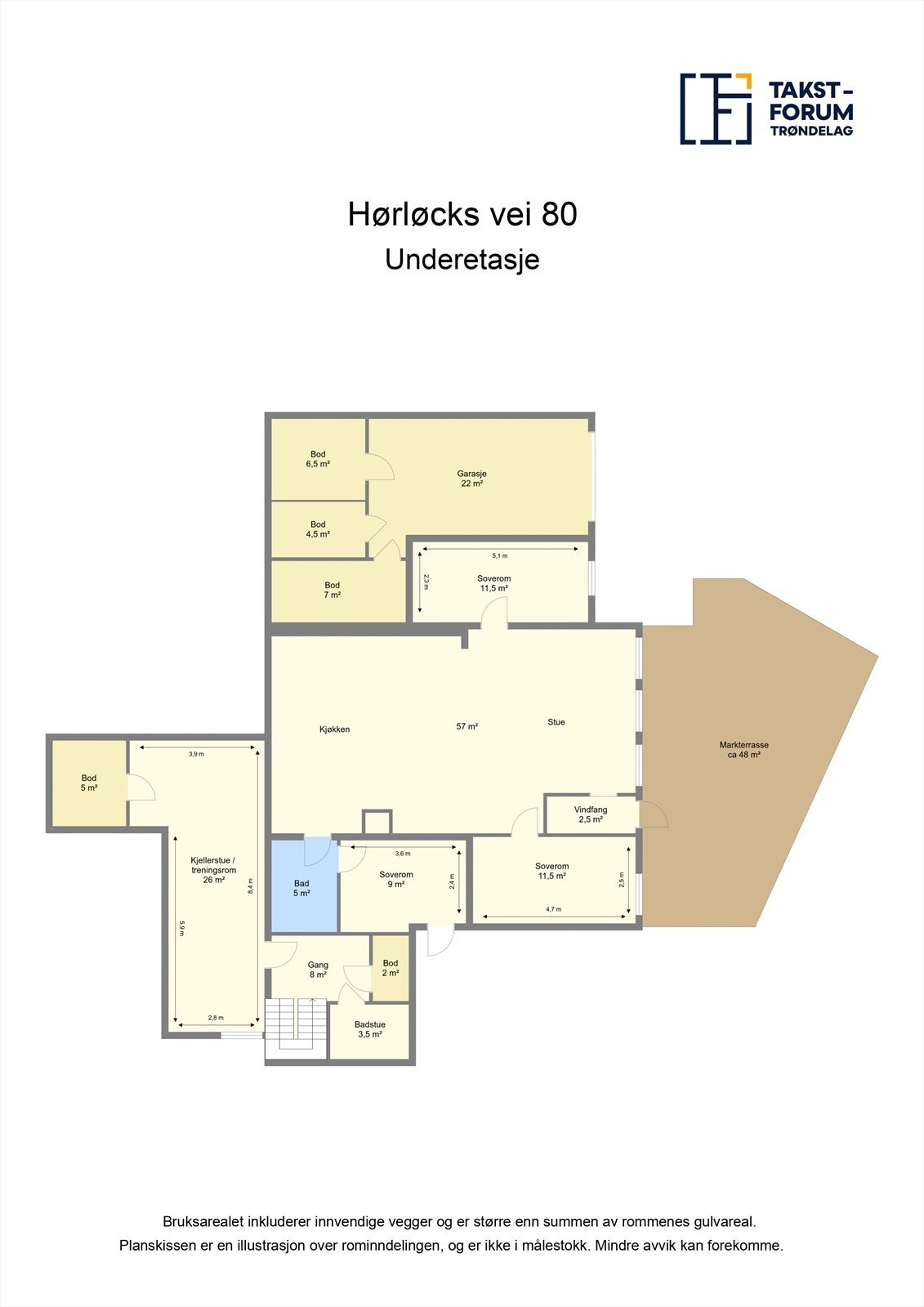 Planløsning sokkel Galleribilde