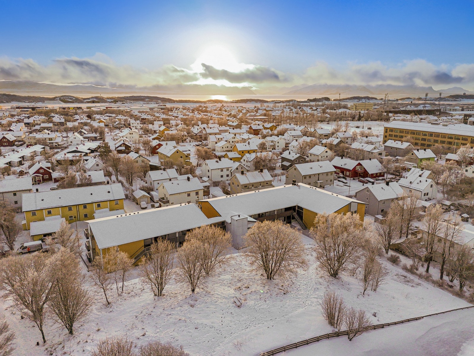 Det er flotte uteområder i bakkant av borettslaget. Galleribilde