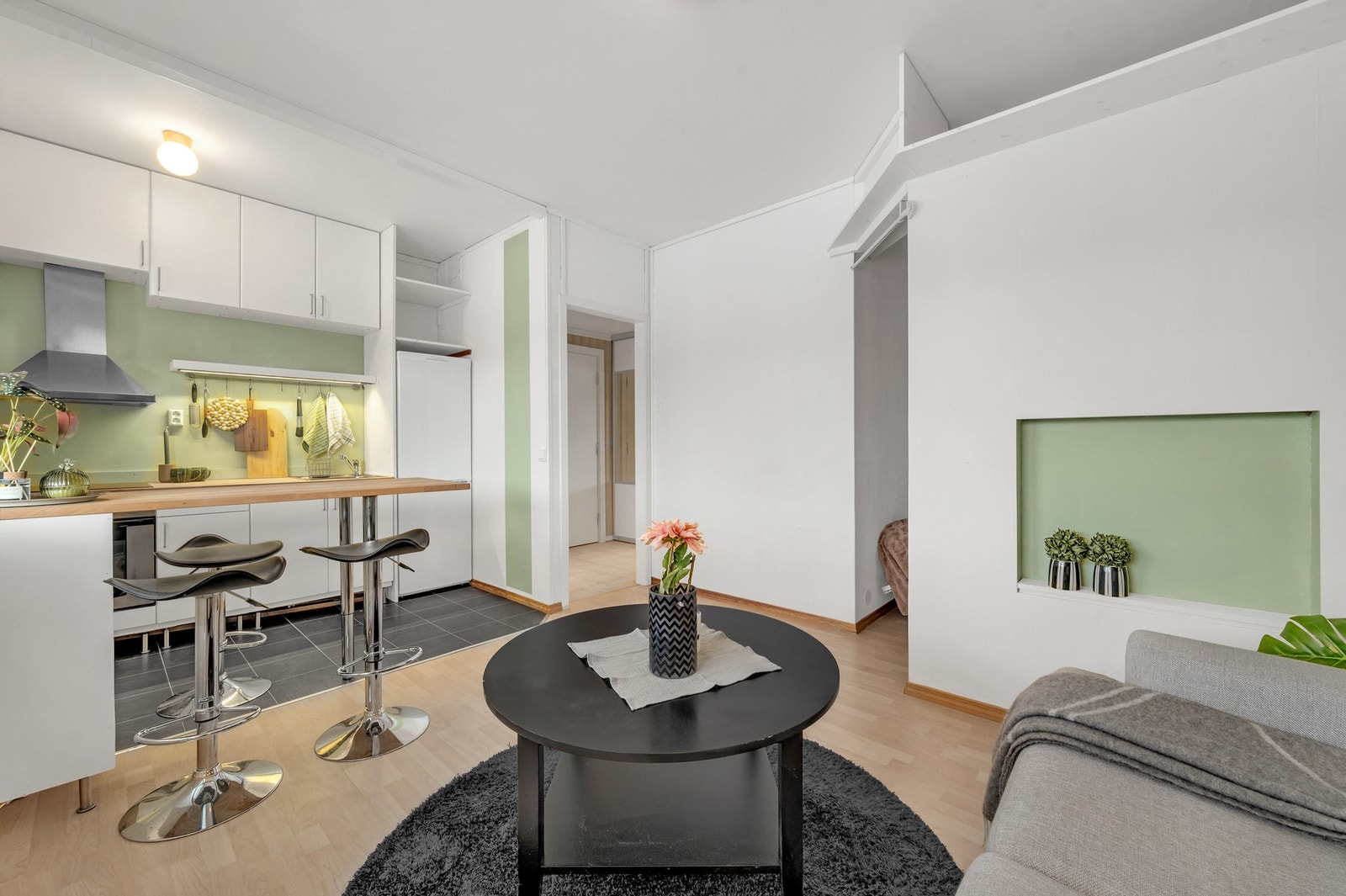 - Dette er et perfekt førstegangskjøp med lave fellesutgifter på kr 2540,- pr mnd. Foto: Patty Thorbergsen Galleribilde