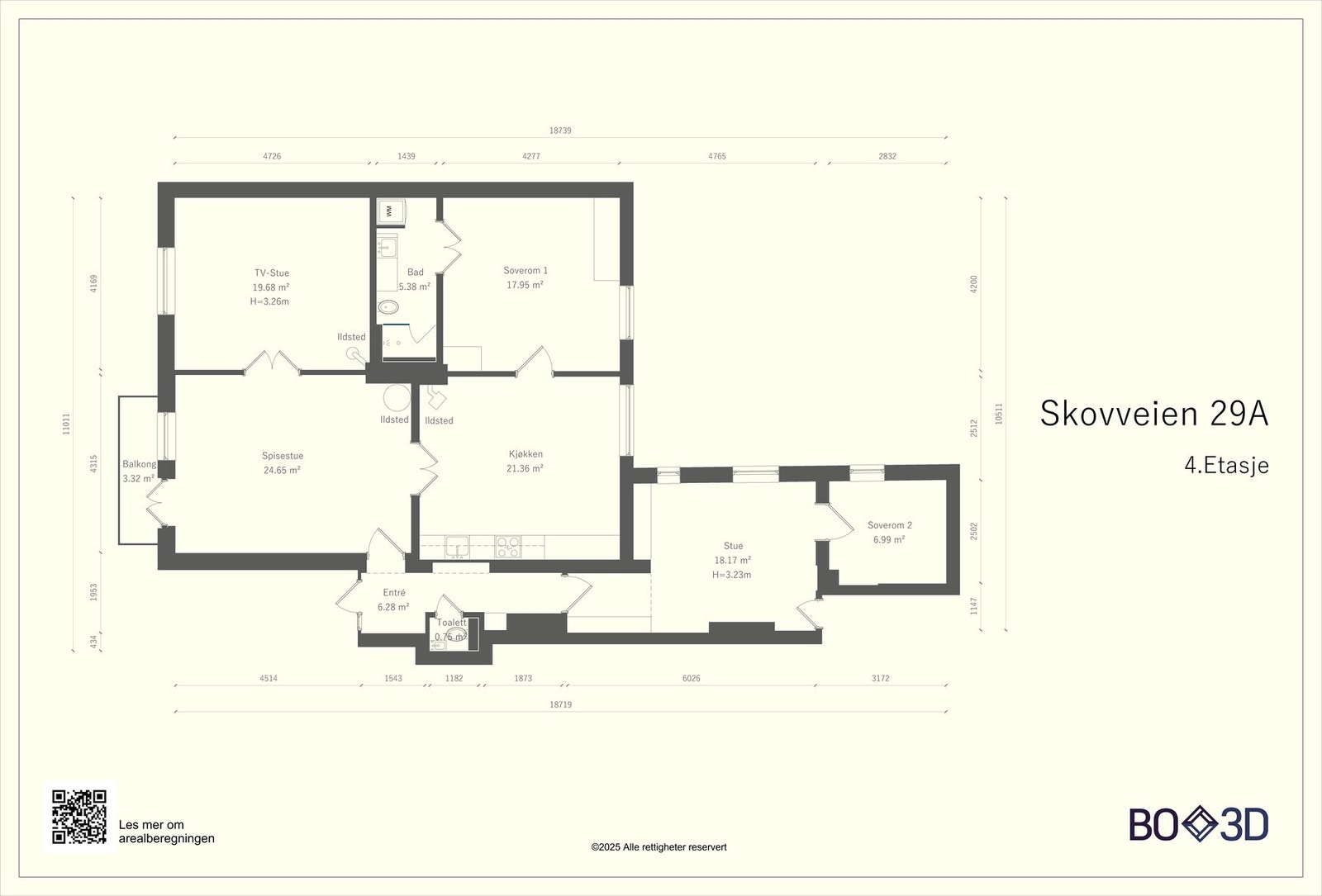 Plantegning 4.etg. Galleribilde