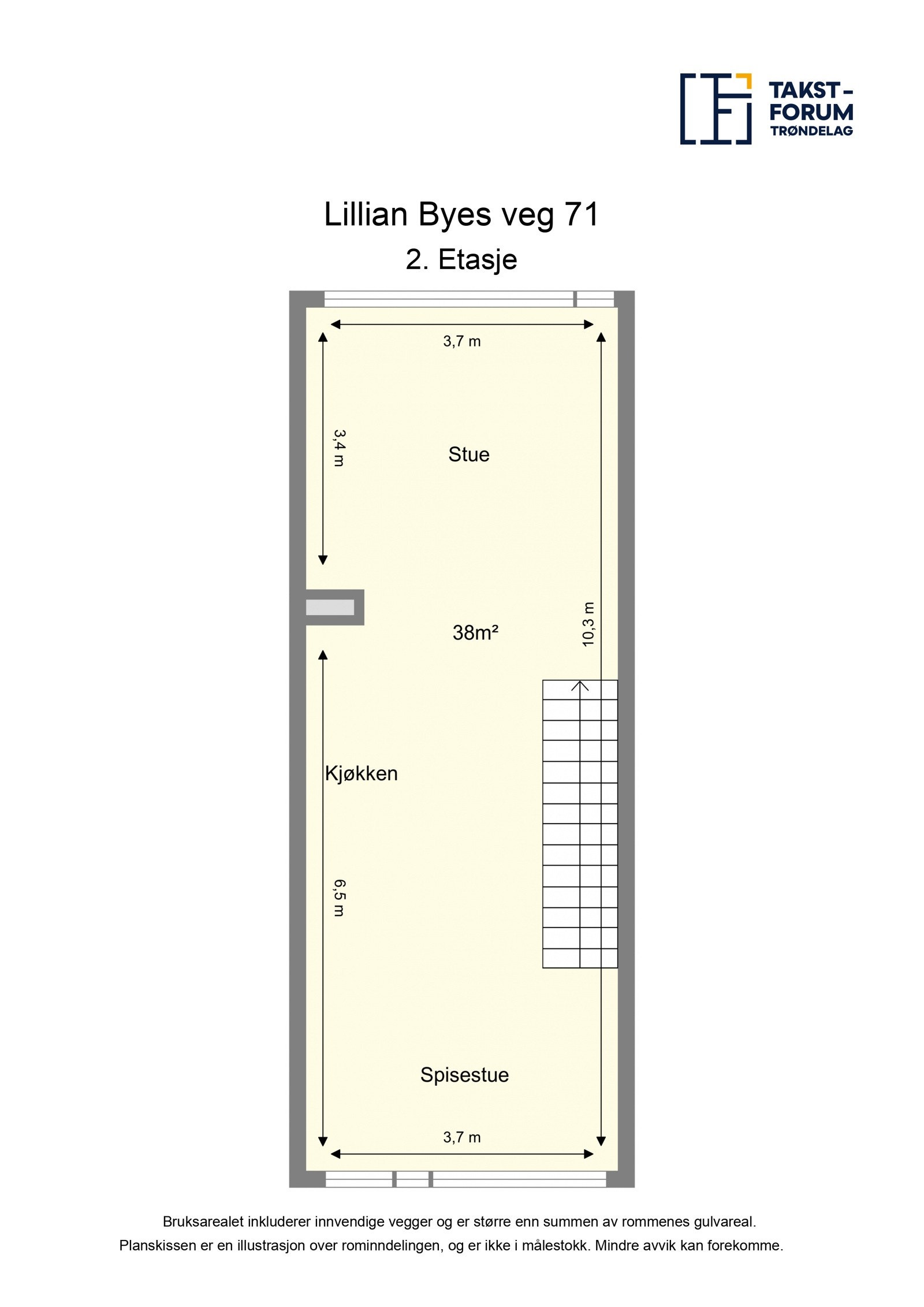 Planskisse 2. etasje Galleribilde