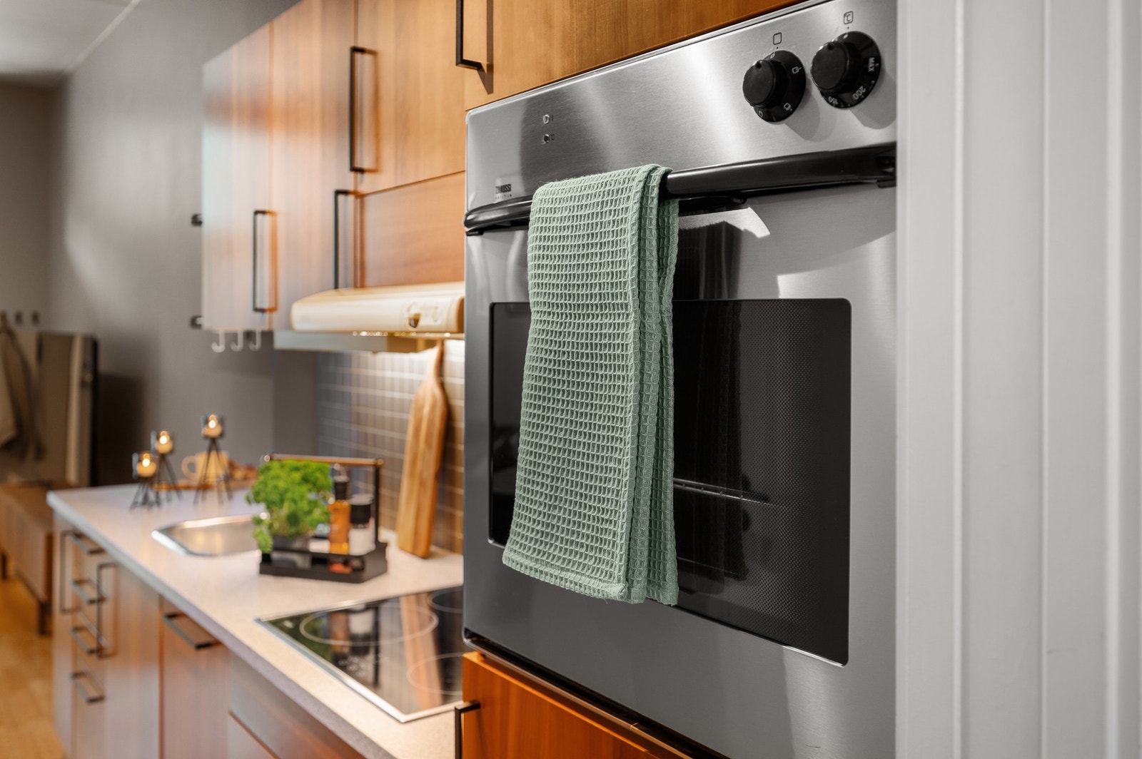 Ventilatoren er tilkoblet sentralt avtrekk med vifte på tak. Galleribilde