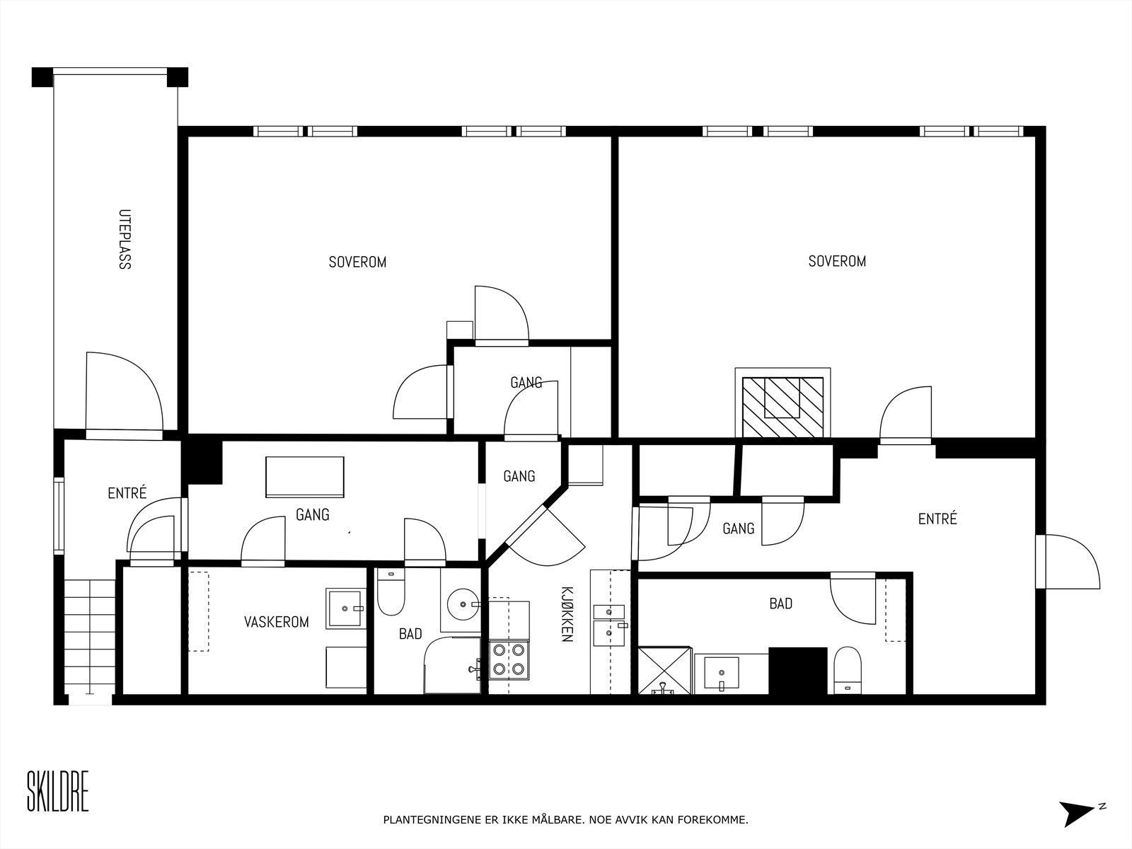Plantegning sokkeletasje. Galleribilde